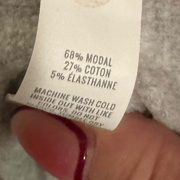 Aerie OFFLINE By Aerie OTT Fleece Super Wide Leg Pant Heather Gray - Picture 2 of 6